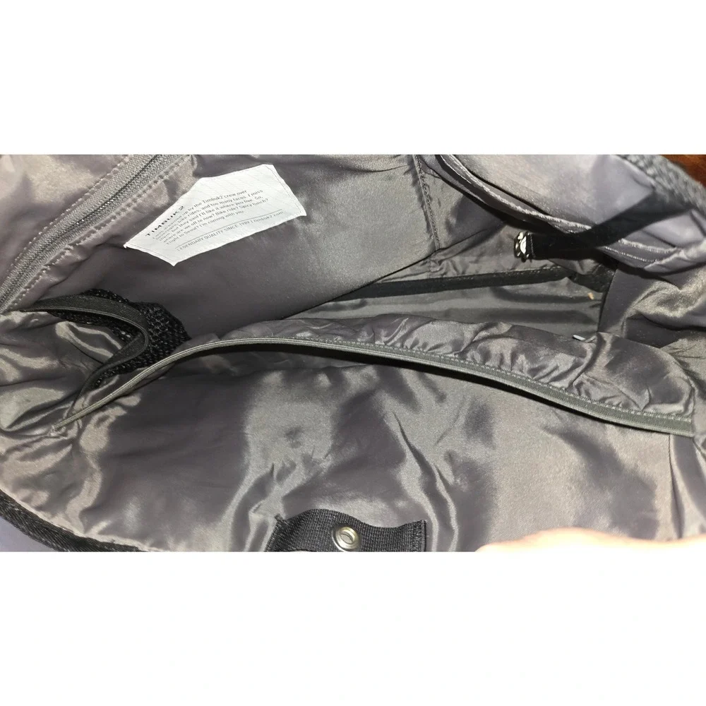 Timbuk2 Messenger Diaper Bag Black Ballistic Nylon Crossbody Tote Bag
